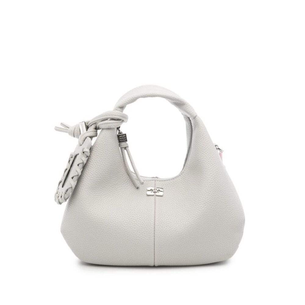 Ganni Grey Tote Bags Women